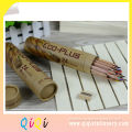 24 PCS natural wood drawing color pencil in paper tube with sharpener